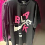 ブラック コムデギャルソン ナイキ限定Tシャツ-1R-T102-26AW