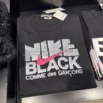 ブラック コムデギャルソン ナイキ限定 ビックサイズTシャツ-1R-T103-26AW