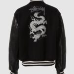 アイ ジュンヤ ワタナベ マン× Stussy Dragon プリント スタジャン-スタジアムジャンパー