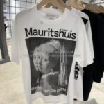 フェルメール《真珠の耳飾りの少女》Tシャツ-QR-T009