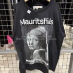 フェルメール《真珠の耳飾りの少女》Tシャツ-QR-T009