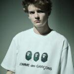 コムデギャルソン大阪 X BAPE®︎ 3 APE HEADTシャツ-白