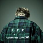 コムデギャルソン大阪 X BAPE®︎ フランネルシャツ