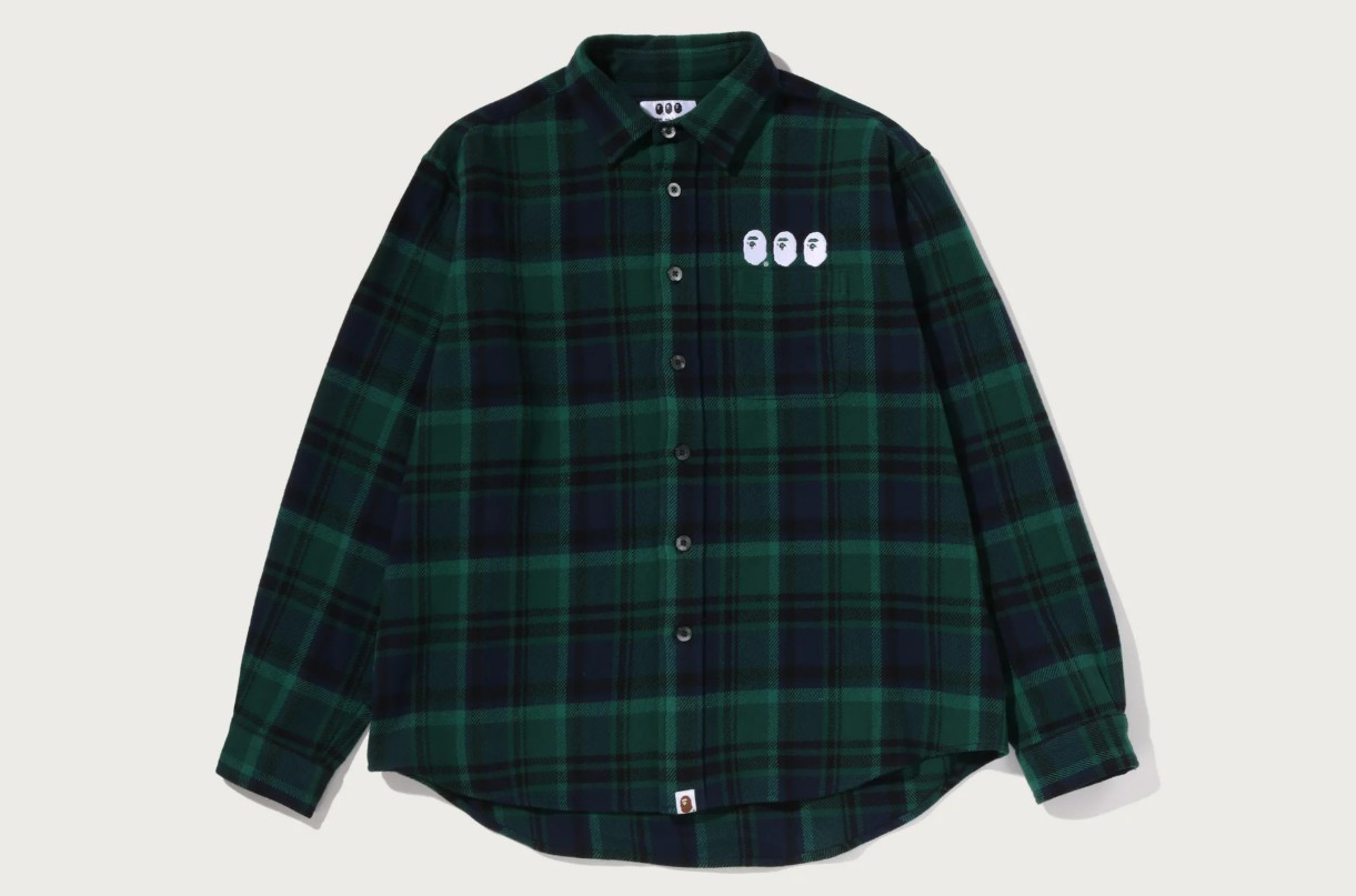 コムデギャルソン大阪 X BAPE®︎ フランネルシャツ