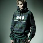 コムデギャルソン大阪 X BAPE®︎ フード付きパーカー-チェック
