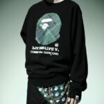 コムデギャルソン大阪 X BAPE®︎ スエットシャツ-黒