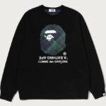 コムデギャルソン大阪 X BAPE®︎ スエットシャツ-黒