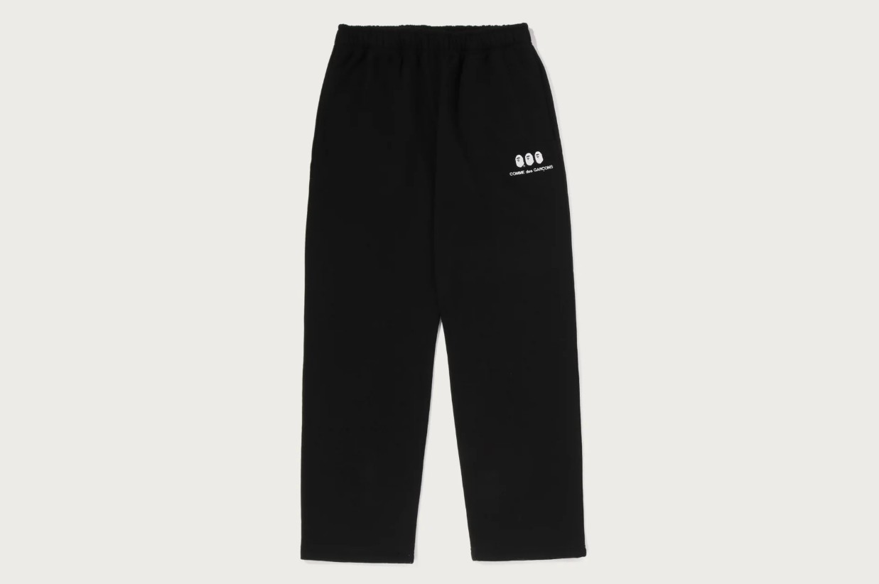コムデギャルソン大阪 X BAPE®︎ スエットパンツ-黒