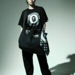 コムデギャルソン大阪 X BAPE®︎ ターゲットTシャツ-黒