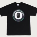 コムデギャルソン大阪 X BAPE®︎ ターゲットTシャツ-黒