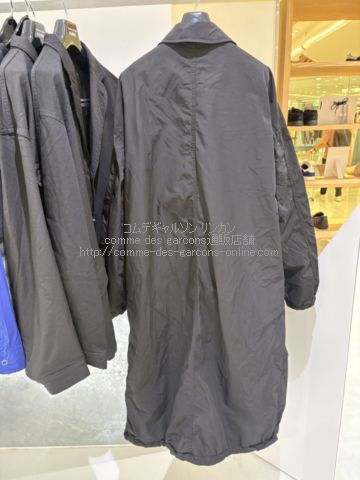 コムデギャルソンオム エステルオックス製品染めコート-26AW